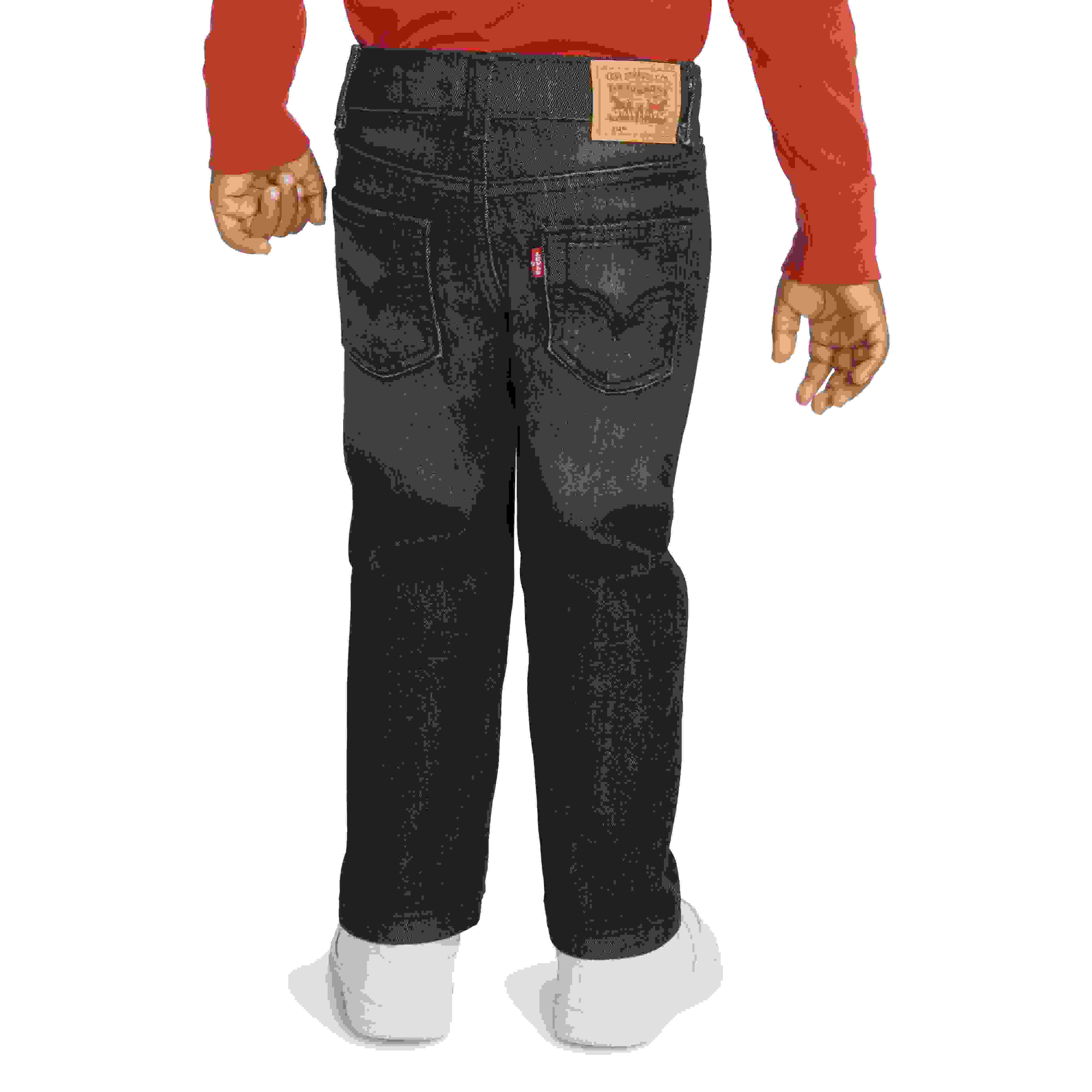Levi's 514 Straight Fit Toddler Boys' Dark Grey Wash Denim Jeans